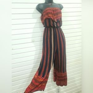 Free People Strapless Jumpsuit